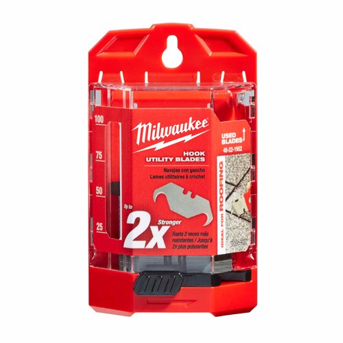 Milwaukee 48-22-1952 50 PC Hook Utility Knife Blades w/ Dispenser - 7