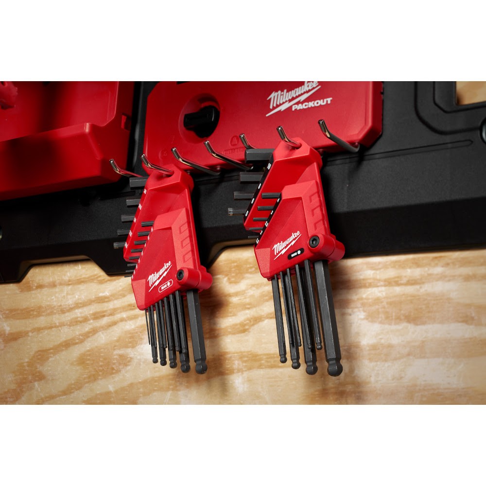 Milwaukee 48-22-2186 9-Key Ball End L-Key Set - Metric - 6