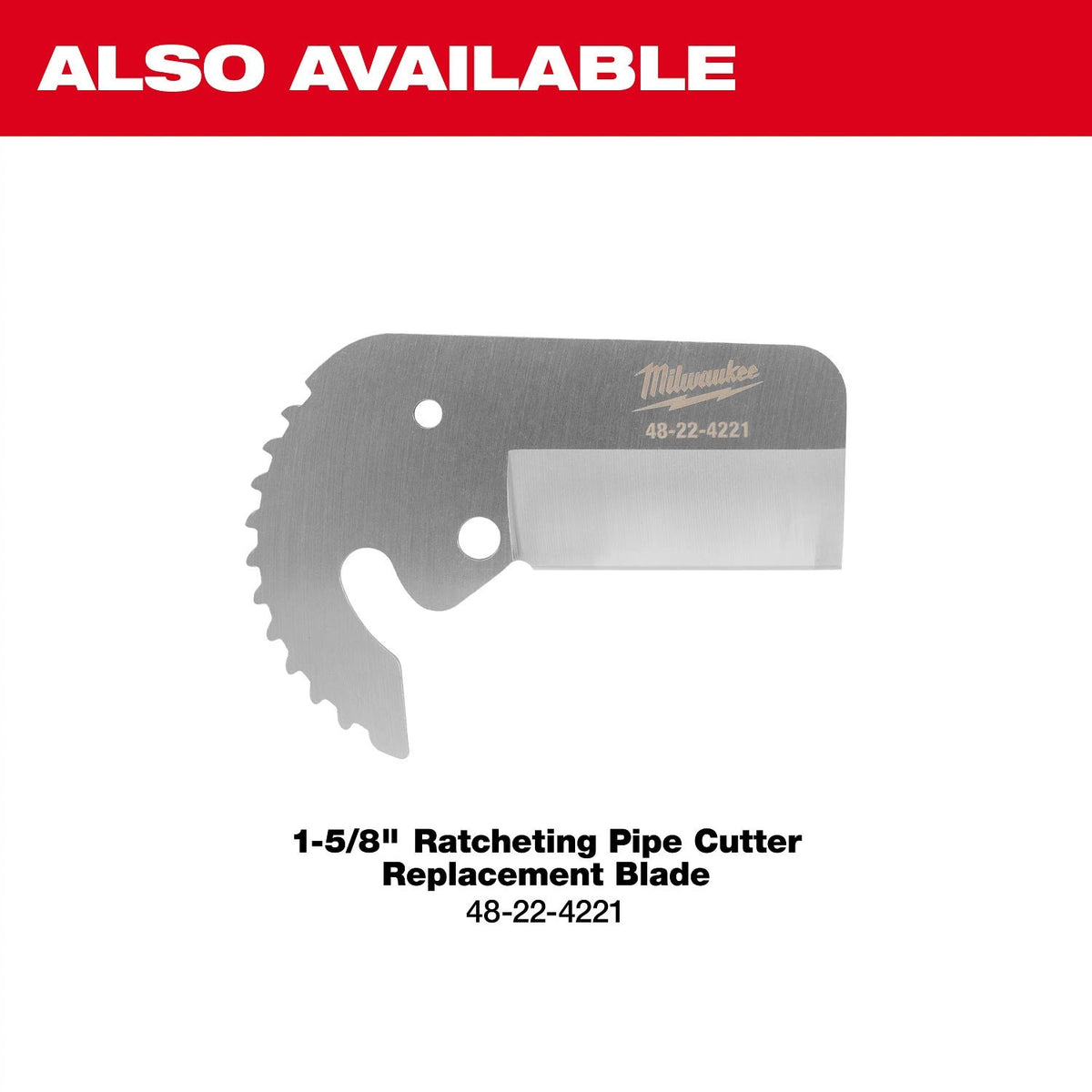 Milwaukee 48-22-4220 1-5/8 in. Ratcheting Pipe Cutter with Stainless Steel Blade - 7