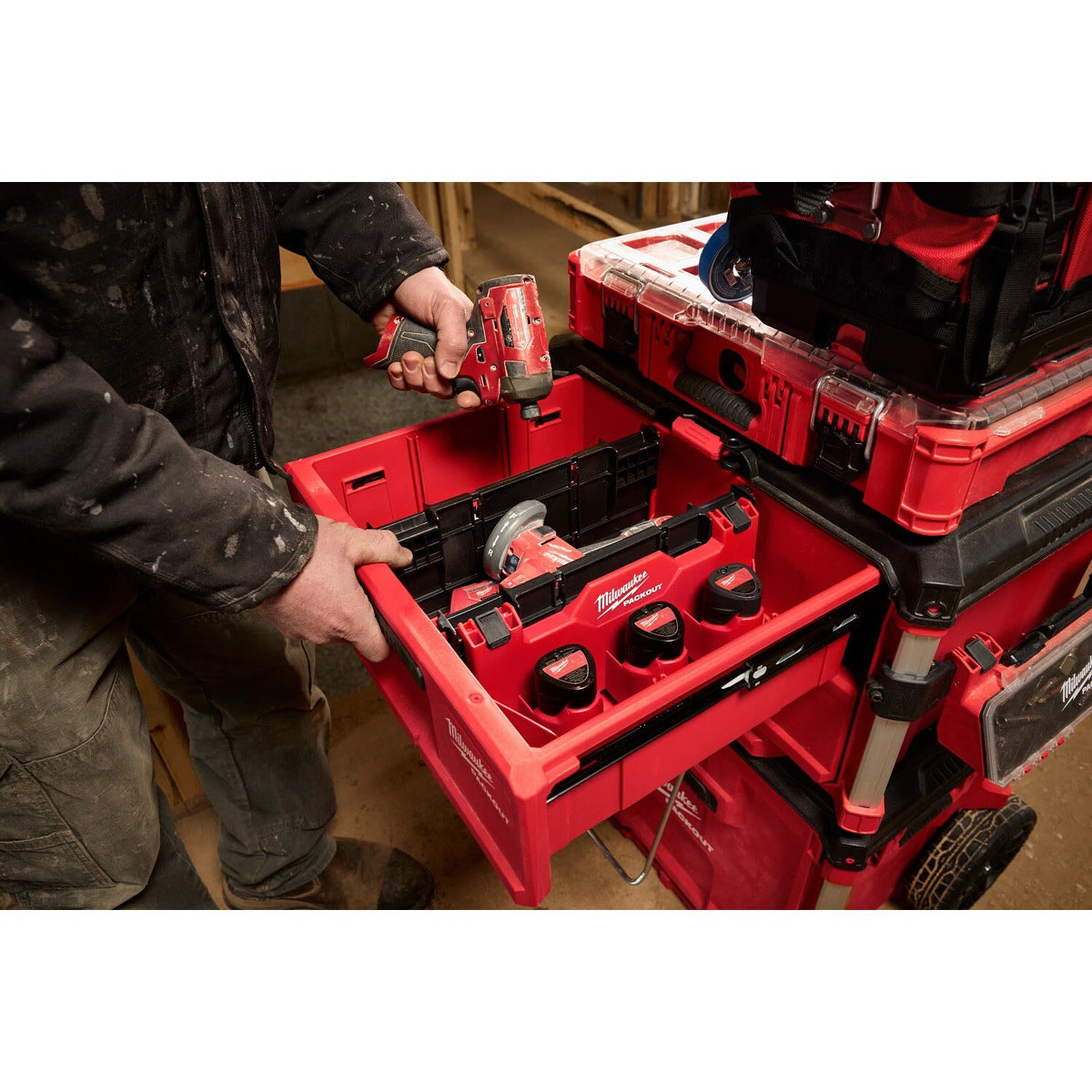 Milwaukee 48-22-8047 PACKOUT Drawer Tool Box Divider Insert, Impact Resistant Polypropylene - 2