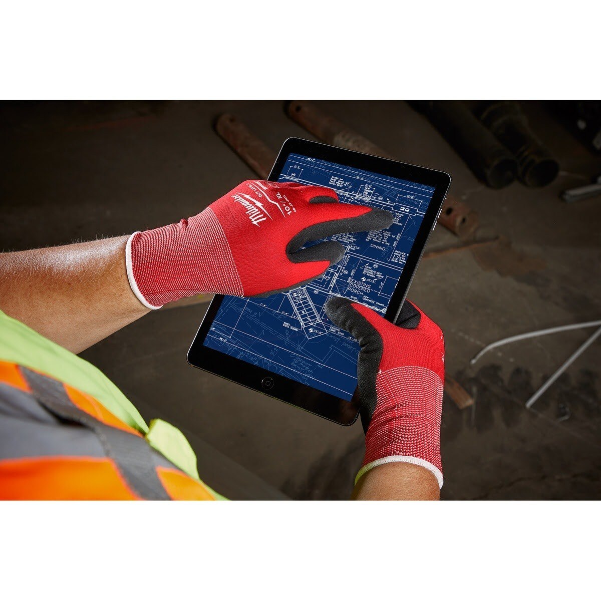 Milwaukee 48-22-8902E Cut Level 1 Nitrile Dipped Work Gloves, Large - 5