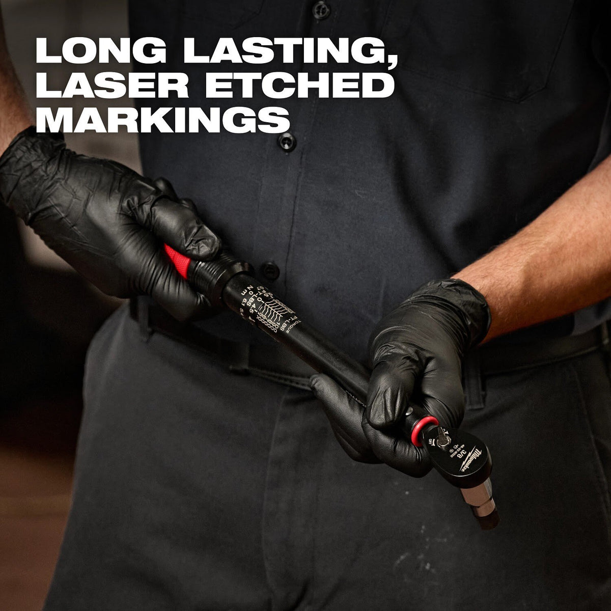 Milwaukee 48-22-9202 3/8 in. Drive Click Torque Wrench 20-100 ft-lbf ±3% Accuracy - 4