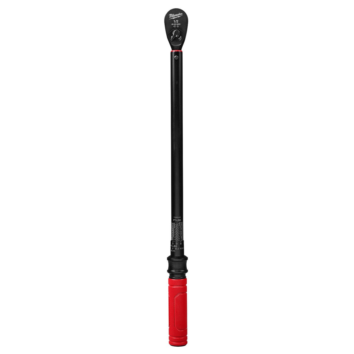Milwaukee 48-22-9203 1/2 Inch Drive Click Torque Wrench, 50-250 ft-lbf Range