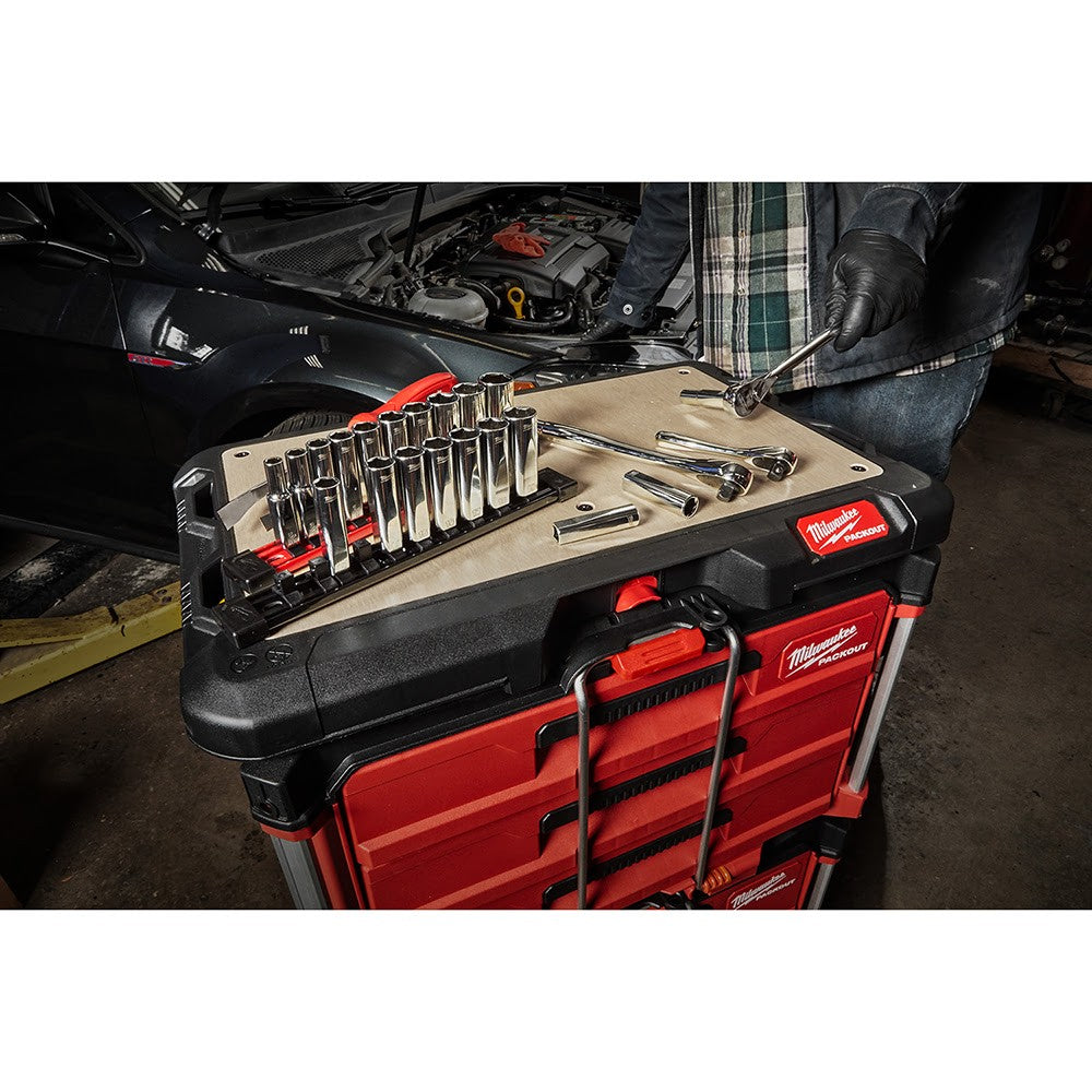 Milwaukee 48-22-9405 3/8" Drive 10pc Deep Well Socket Set - SAE - 5