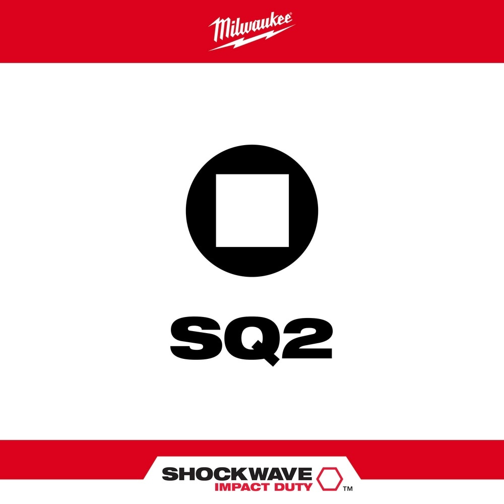 Milwaukee 48-32-4605 SHOCKWAVE 1" SQ2 Impact Bit 5PK - 2