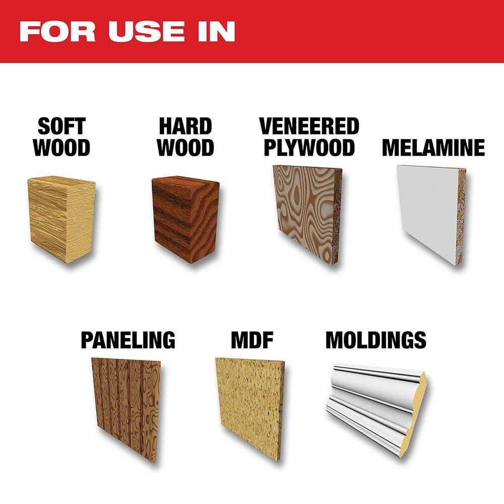 Milwaukee 48-40-1228 Ultra Fine Finish 12 in. 100 Tooth Circular Saw Blade for Wood and Plastics (1 Pack) - 6