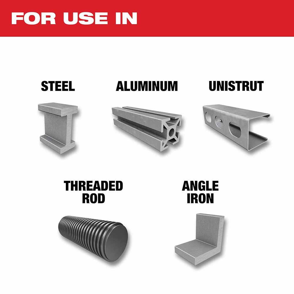 Milwaukee 48-40-4265 12" 60T METAL CSB, 1" - 2