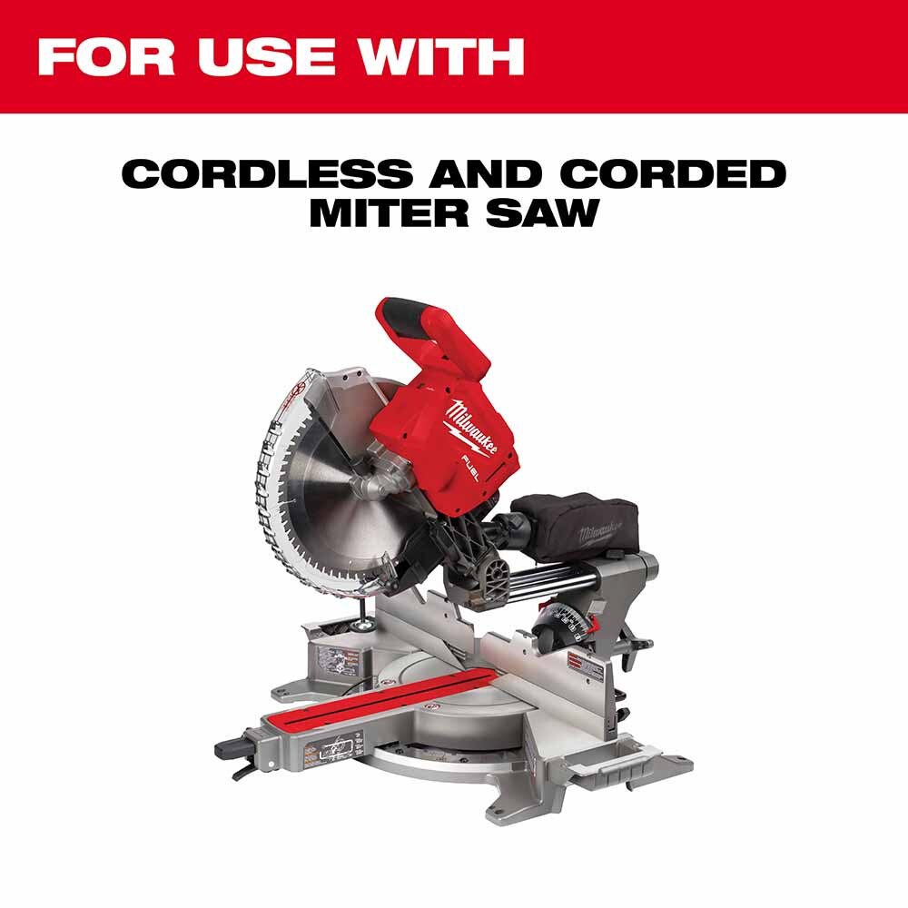 Milwaukee 48-40-4365 12" 80T ALUMINUM CSB, 1" - 3
