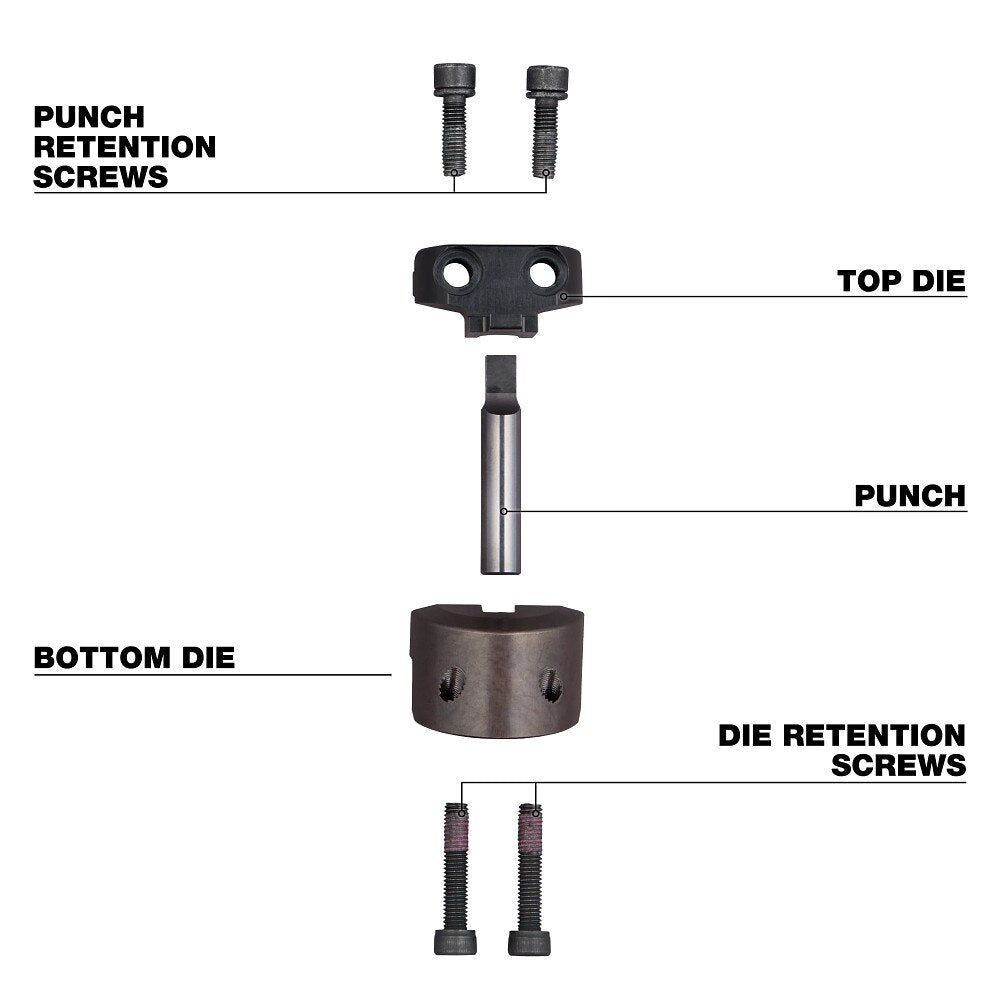 Milwaukee 48-44-0274 M18 FUEL 10Ga Nibbler Punch & Die Set - 2