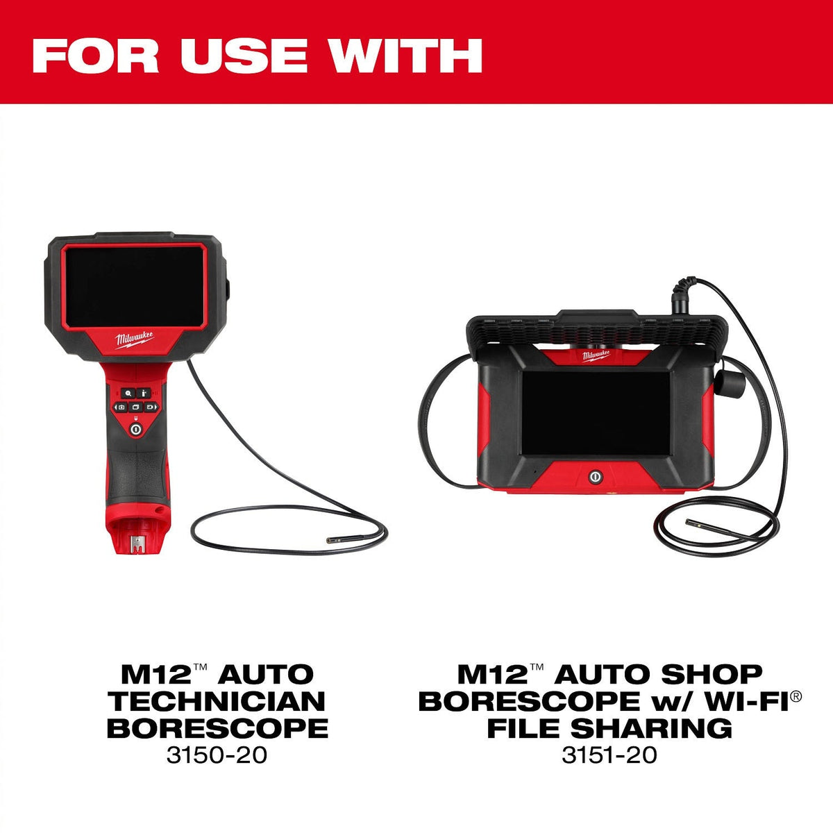 Milwaukee 48-53-3151 5mm Borescope Camera Cable for M12 Auto Borescopes (5 Foot) - 2