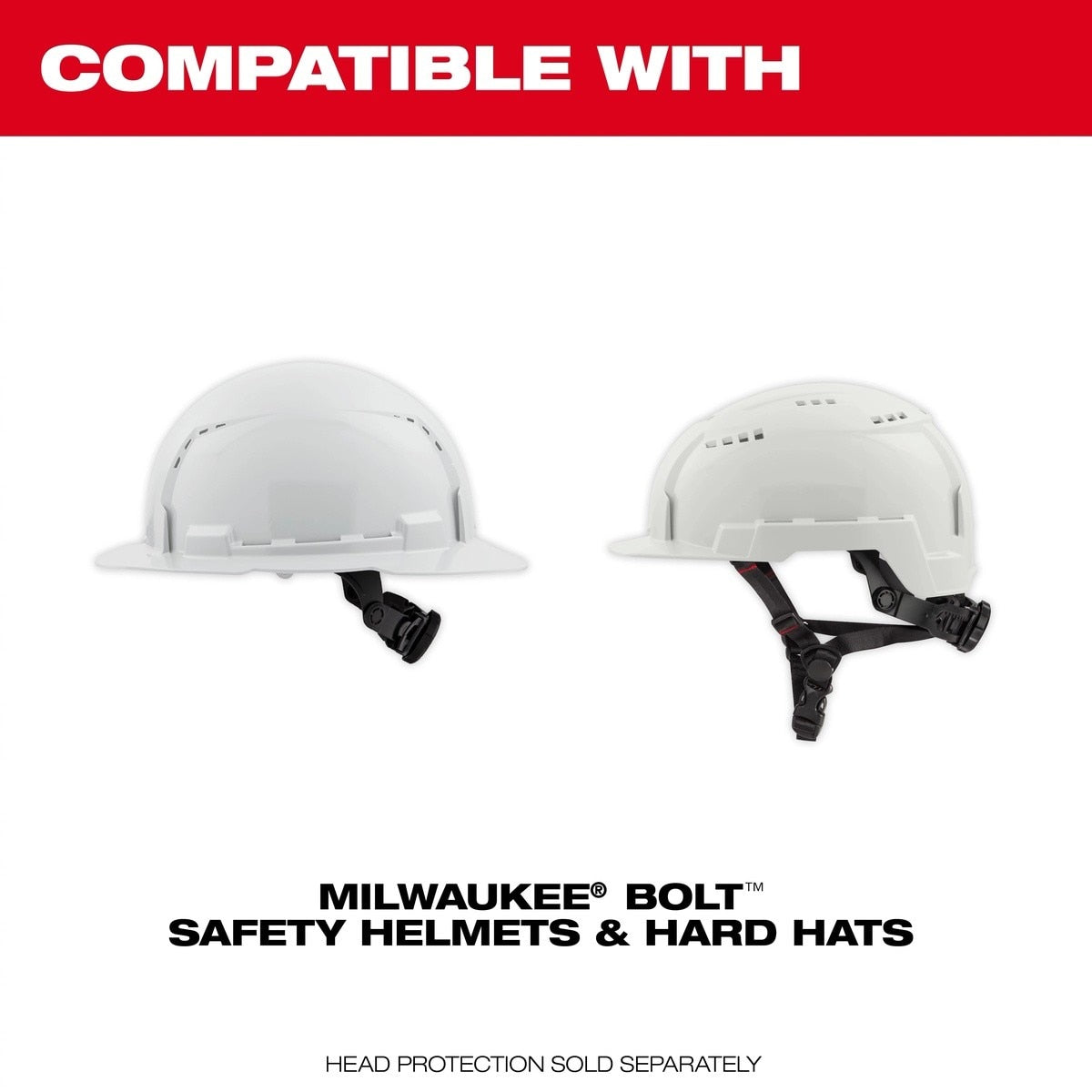 Milwaukee 48-73-1079 BOLT Sun Visor 360 Degree UV Protection for Helmets and Hard Hats 12 in L - 3