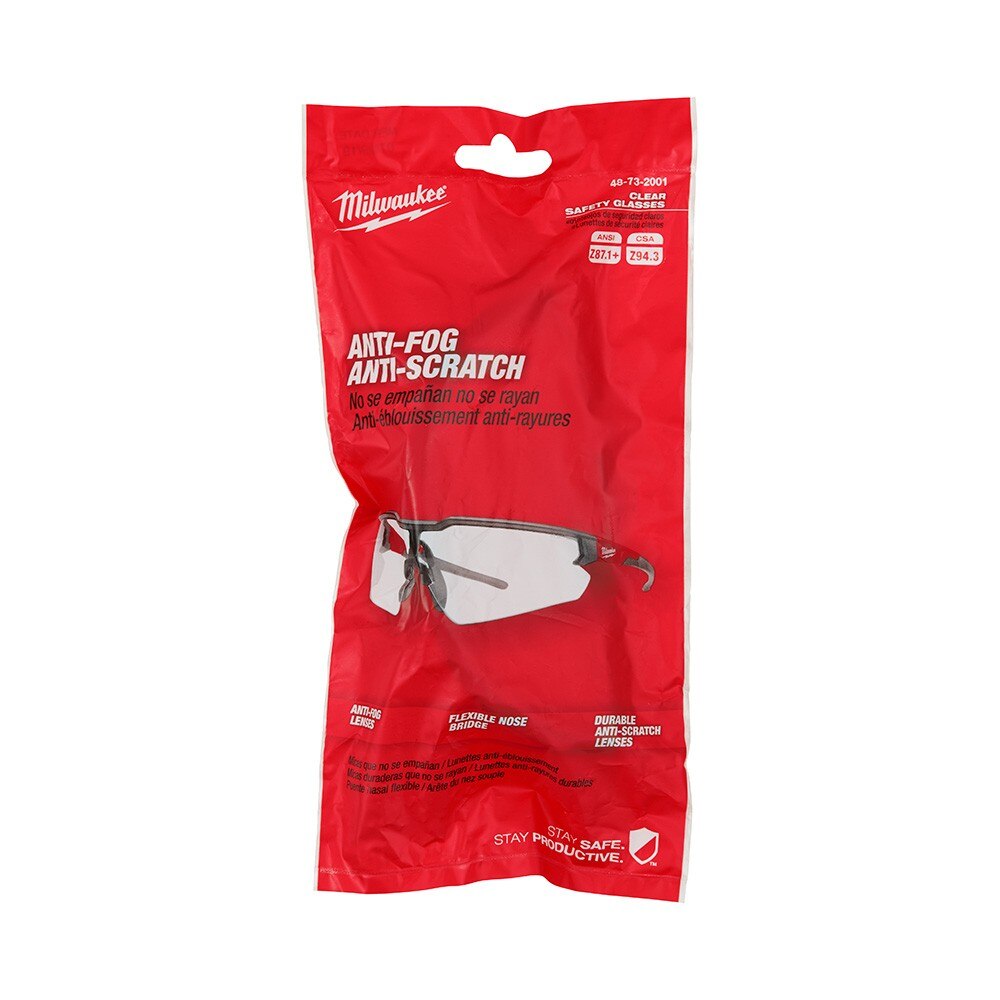 Milwaukee 48-73-2001 Clear Safety Glasses (Polybag) - 2