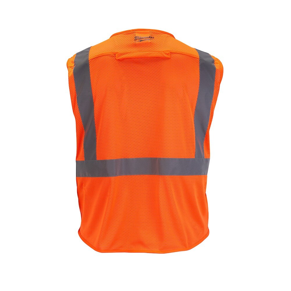 Milwaukee 48-73-5116 Class 2 High Visibility Orange Mesh Safety Vest - L/XL - 2