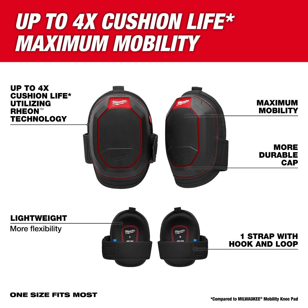 Milwaukee 48-73-6080 High Mobility Knee Pad - 2