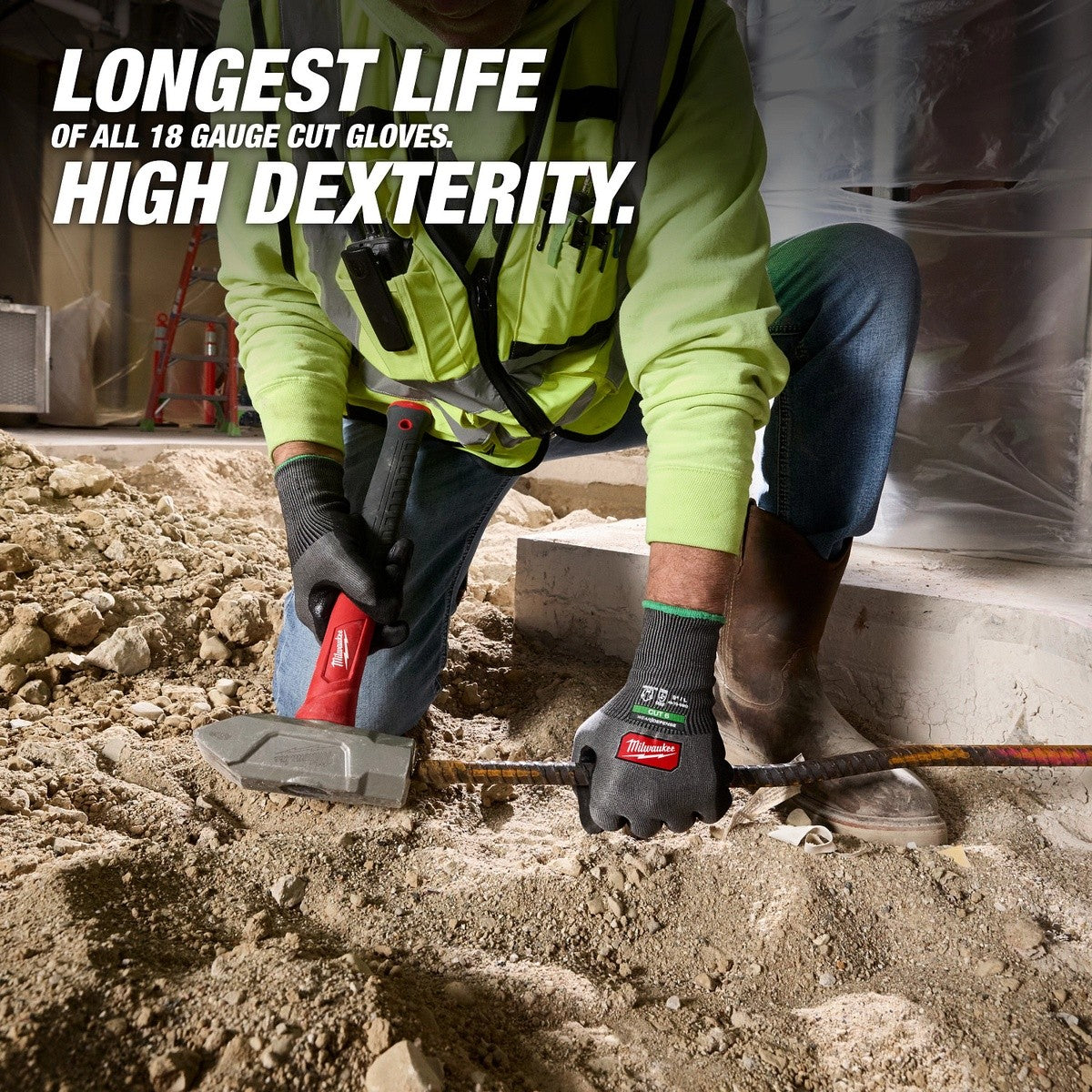 Milwaukee 48-73-6966E Cut Level 6 High Dexterity Nitrile Dipped Gloves with WEAR-DEFENSE Protection XS (144 Pack) - 3