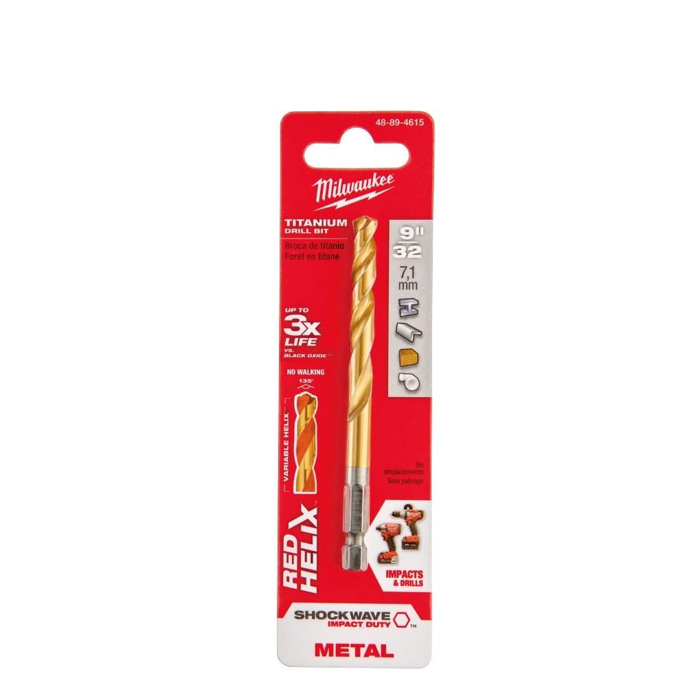 Milwaukee 48-89-4615 9/32" Titanium Shockwave Drill Bit - 2