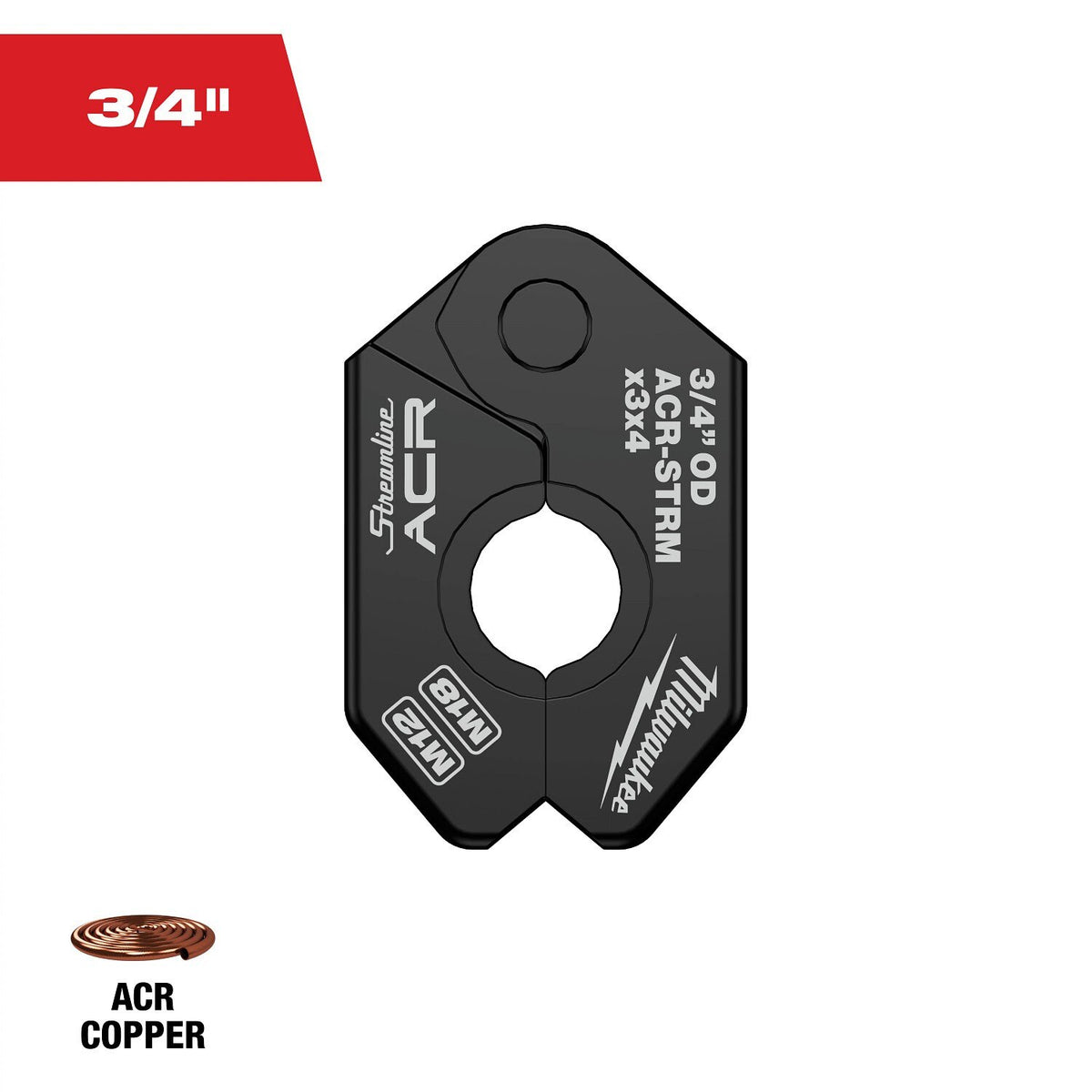 Milwaukee 49-16-2655MX 3/4" Streamline ACR Pivoting Press Ring - 12