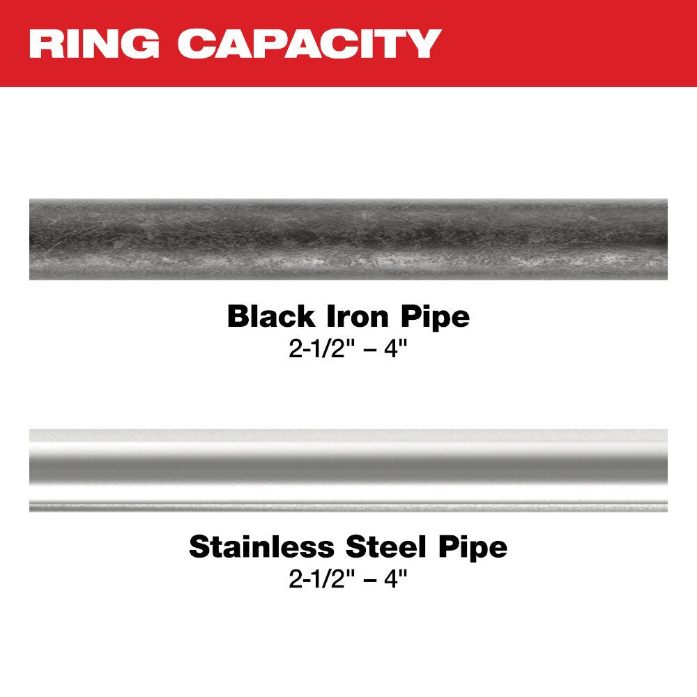Milwaukee 49-16-2698X 2-1/2"- 4" IPS-P Pivoting Press Ring Kit for M18 FORCE LOGIC Throw Press Tool - 3
