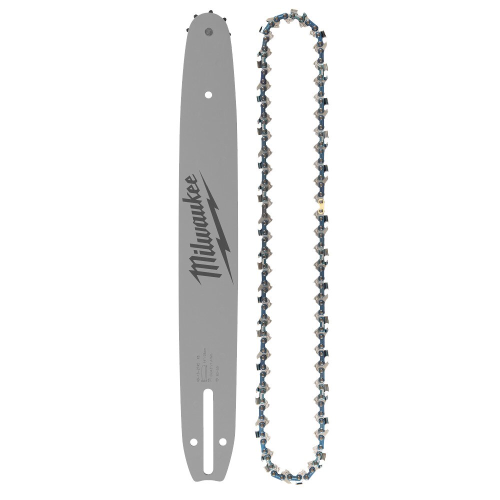 Milwaukee 49-16-2820 14" .325" LOW PROFILE Pitch, .043" Gauge Saw Chain and Guide Bar Set