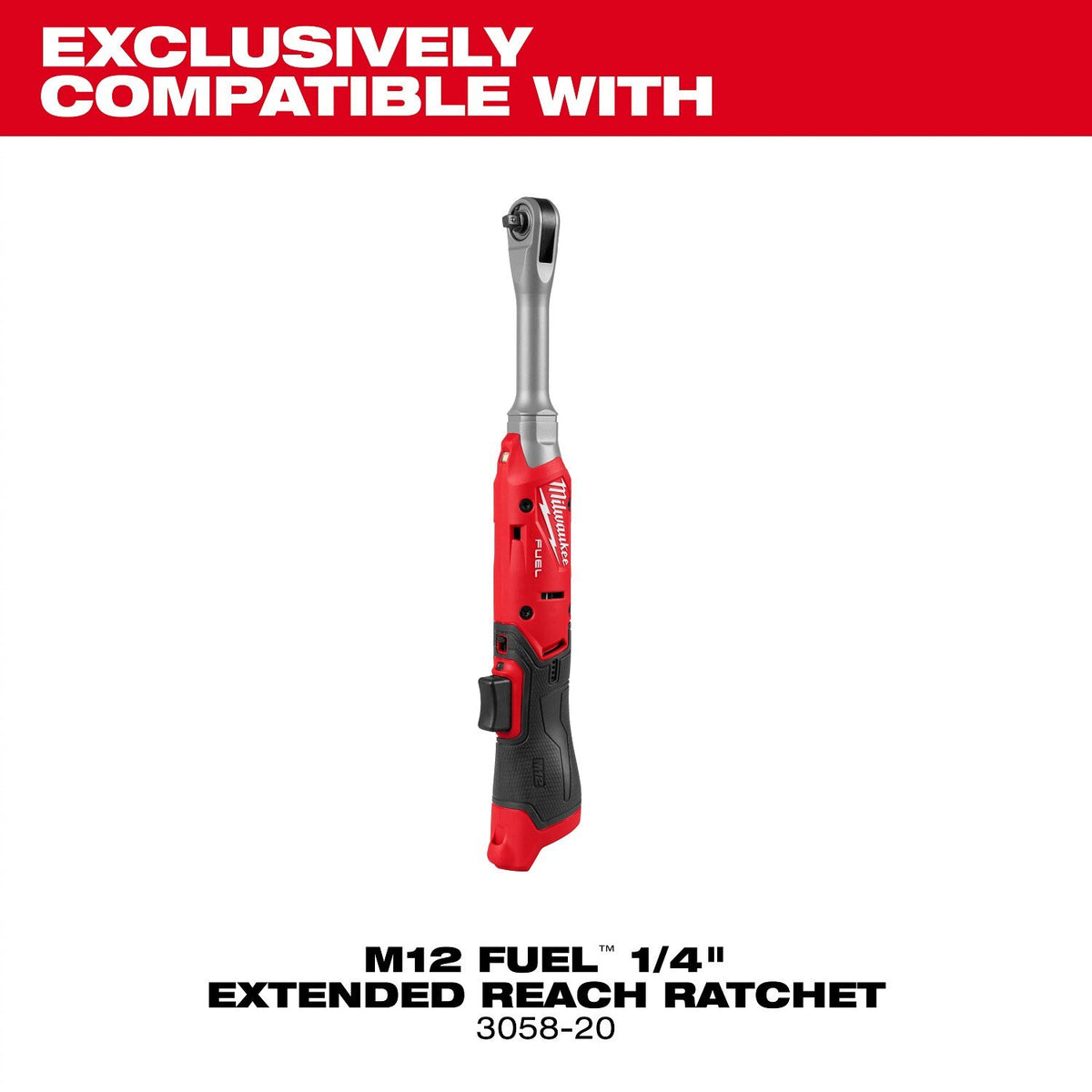 Milwaukee 49-16-3058 M12 FUEL 1/4" Extended Reach Ratchet Protective Boot - 2