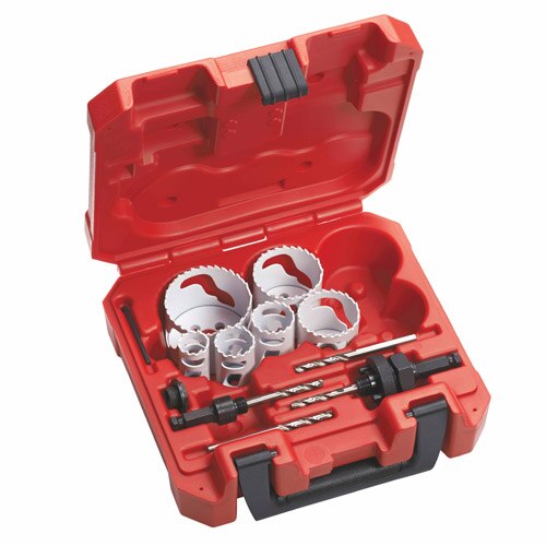 Milwaukee 49-22-4095 7/8" - 2-1/2" 10-Piece Electrician's Hole Dozer Hole Saw Kit - 2