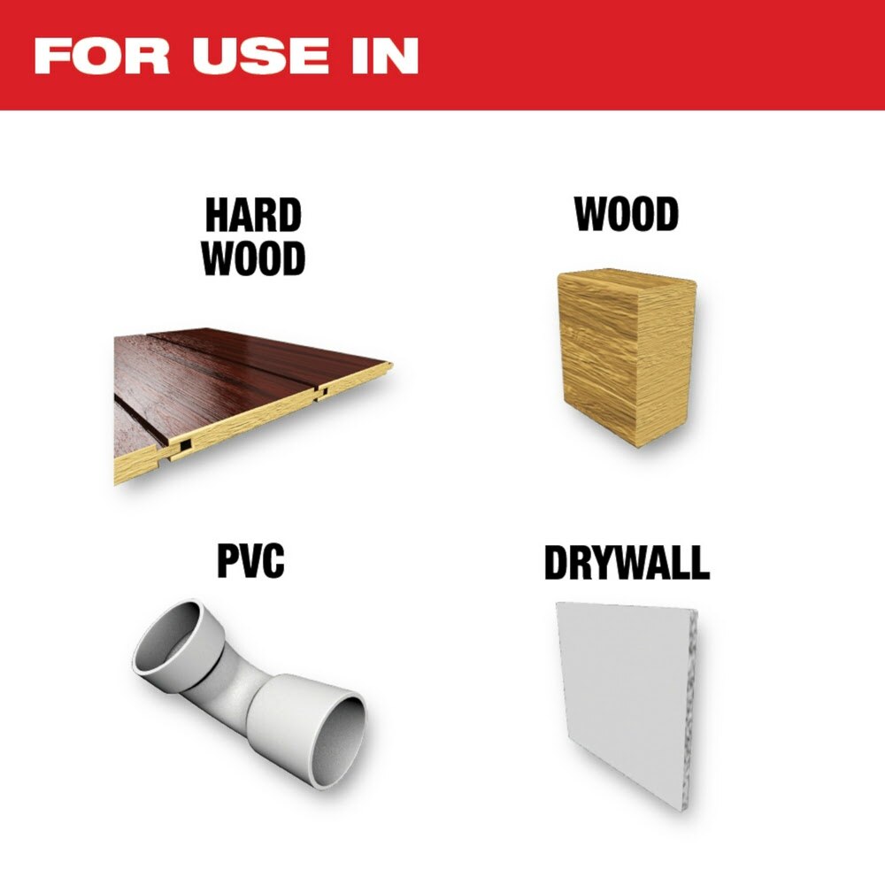 Milwaukee 49-25-1131 Milwaukee® OPEN-LOK™ 1-3/8" HCS JAPANESE TOOTH PRO-CURVE™ HARDWOOD BLADE 1PK - 2