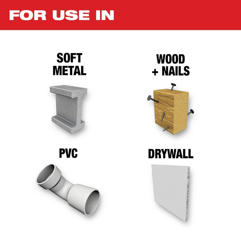 Milwaukee 49-25-1243 Milwaukee® OPEN-LOK™ 2-1/2" TITANIUM ENHANCED BI-METAL MULTI-MATERIAL BLADES 3PK - 3