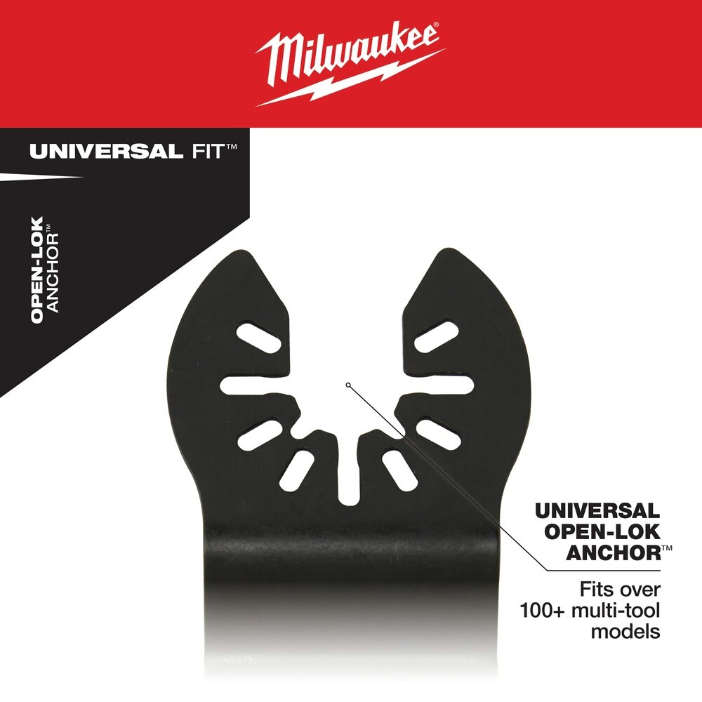 Milwaukee 49-25-1243 Milwaukee® OPEN-LOK™ 2-1/2" TITANIUM ENHANCED BI-METAL MULTI-MATERIAL BLADES 3PK - 5