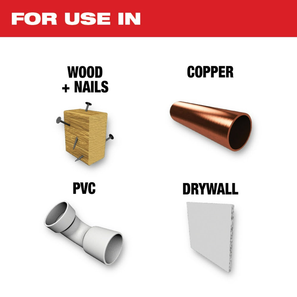 Milwaukee 49-25-1249 Milwaukee® OPEN-LOK™ 2-1/2" TITANIUM ENHANCED BI-METAL MULTI-MATERIAL BLADES 10PK - 4
