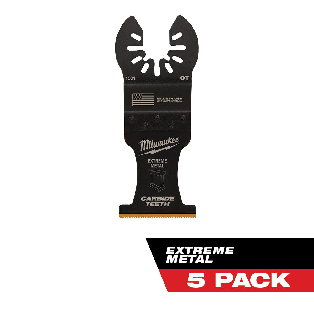 Milwaukee 49-25-1505 Milwaukee® OPEN-LOK™ 1-3/8" TITANIUM ENHANCED CARBIDE TEETH METAL BLADE 5PK