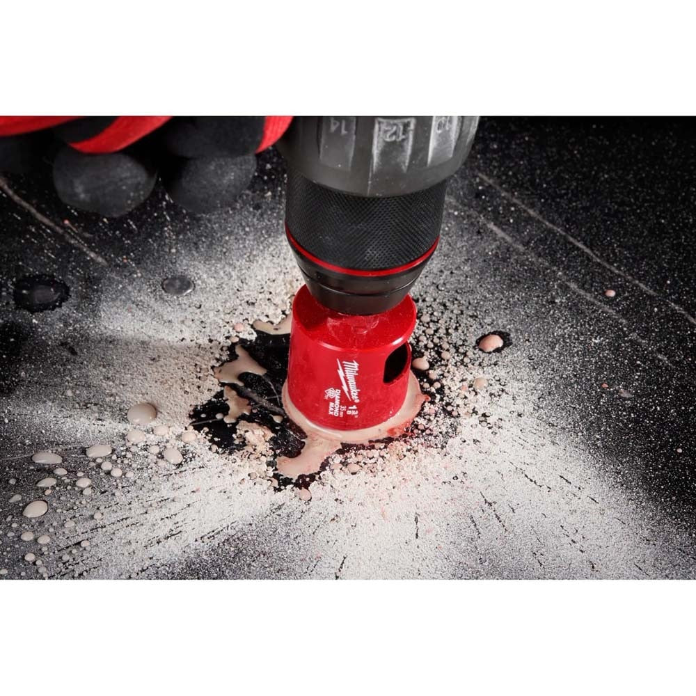 Milwaukee 49-56-0570 Diamond Max Hole Saw Bit Set - 8 Piece for Porcelain and Tile - 6