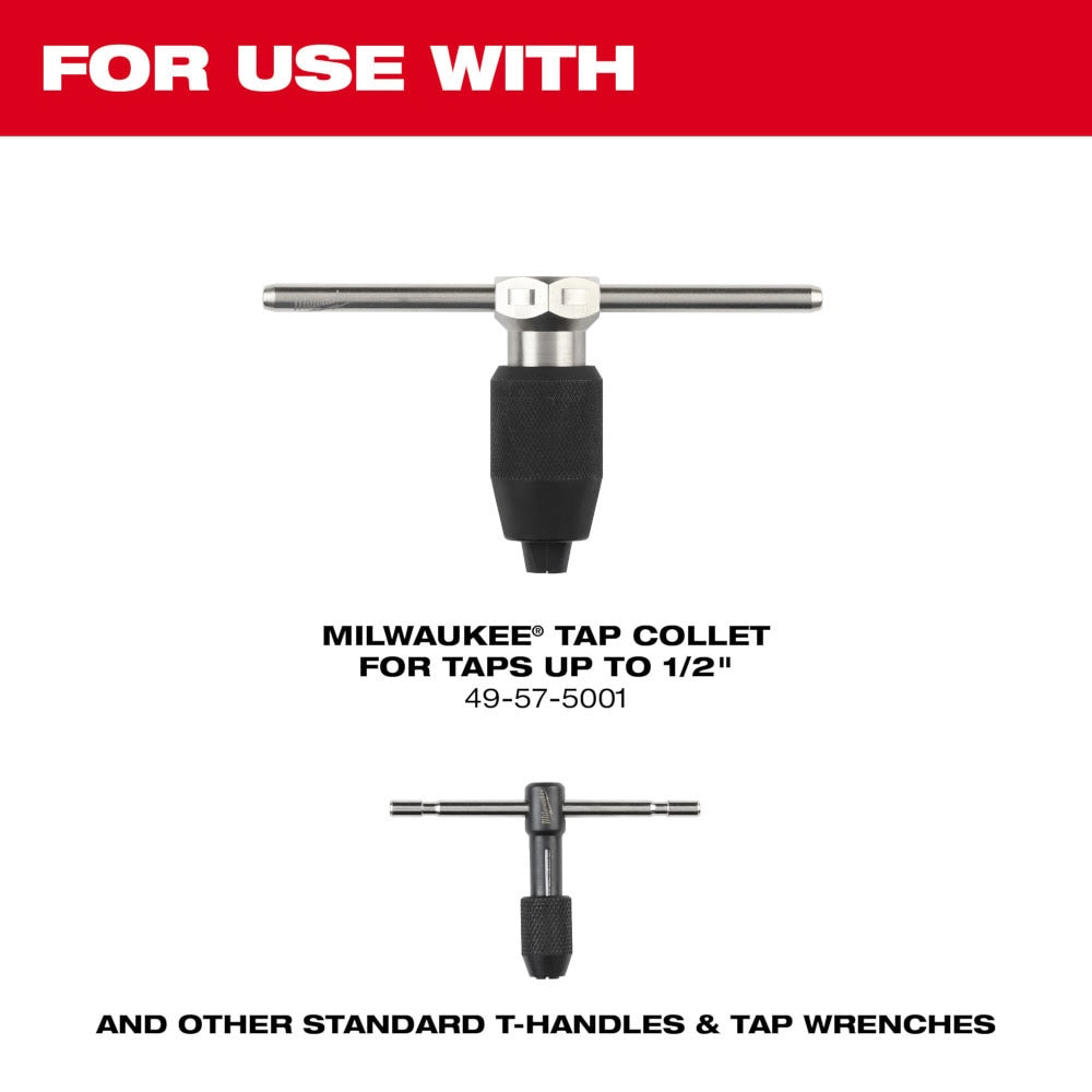 Milwaukee 49-57-5293 1/2"-14 NPT Straight Flute Taper Tap - 4