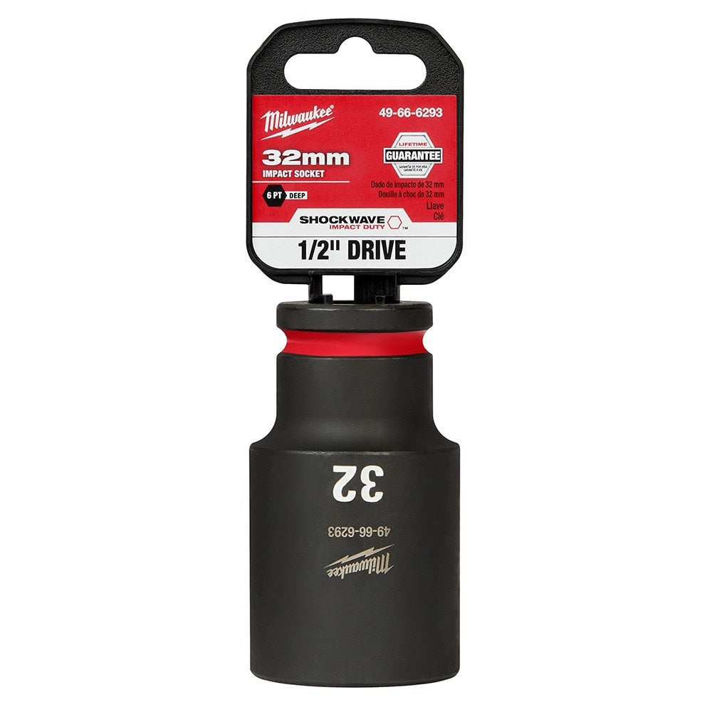 Milwaukee 49-66-6293 SHOCKWAVE Impact Duty™ 1/2"Drive 32MM Deep 6 Point Socket - 2