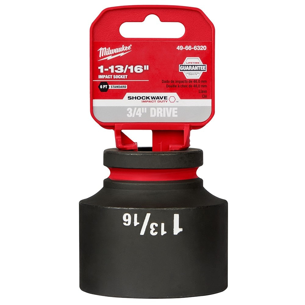 Milwaukee 49-66-6320 SHOCKWAVE Impact Duty™ 3/4"Drive 1-13/16" Standard 6 Point Socket - 2