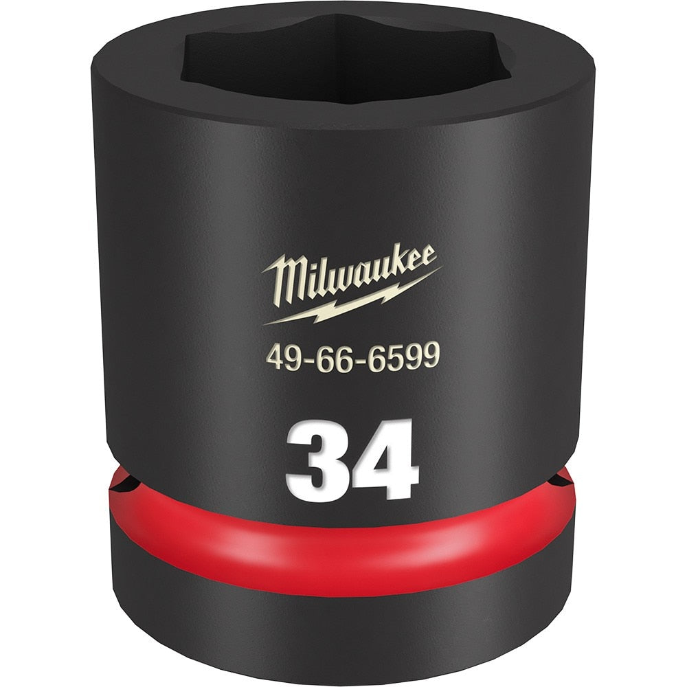 Milwaukee 49-66-6599 SHOCKWAVE Impact Duty™ 1"Drive 34MM Standard 6 Point Socket