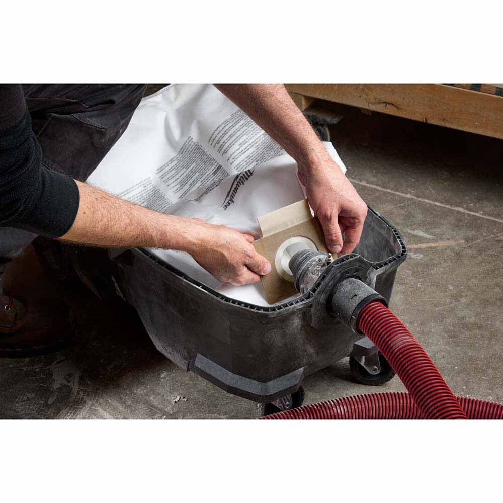 Milwaukee 49-90-1969 Fleece Dust Bags (5PK) for M18 FUEL 9 Gallon Dual Battery Dust Extractor - 3