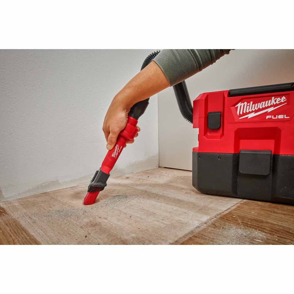 Milwaukee 49-90-2028Y AIR-TIP 2-in-1 Utility Brush Tool with Sliding Head for Wet Dry Vacuums - 6