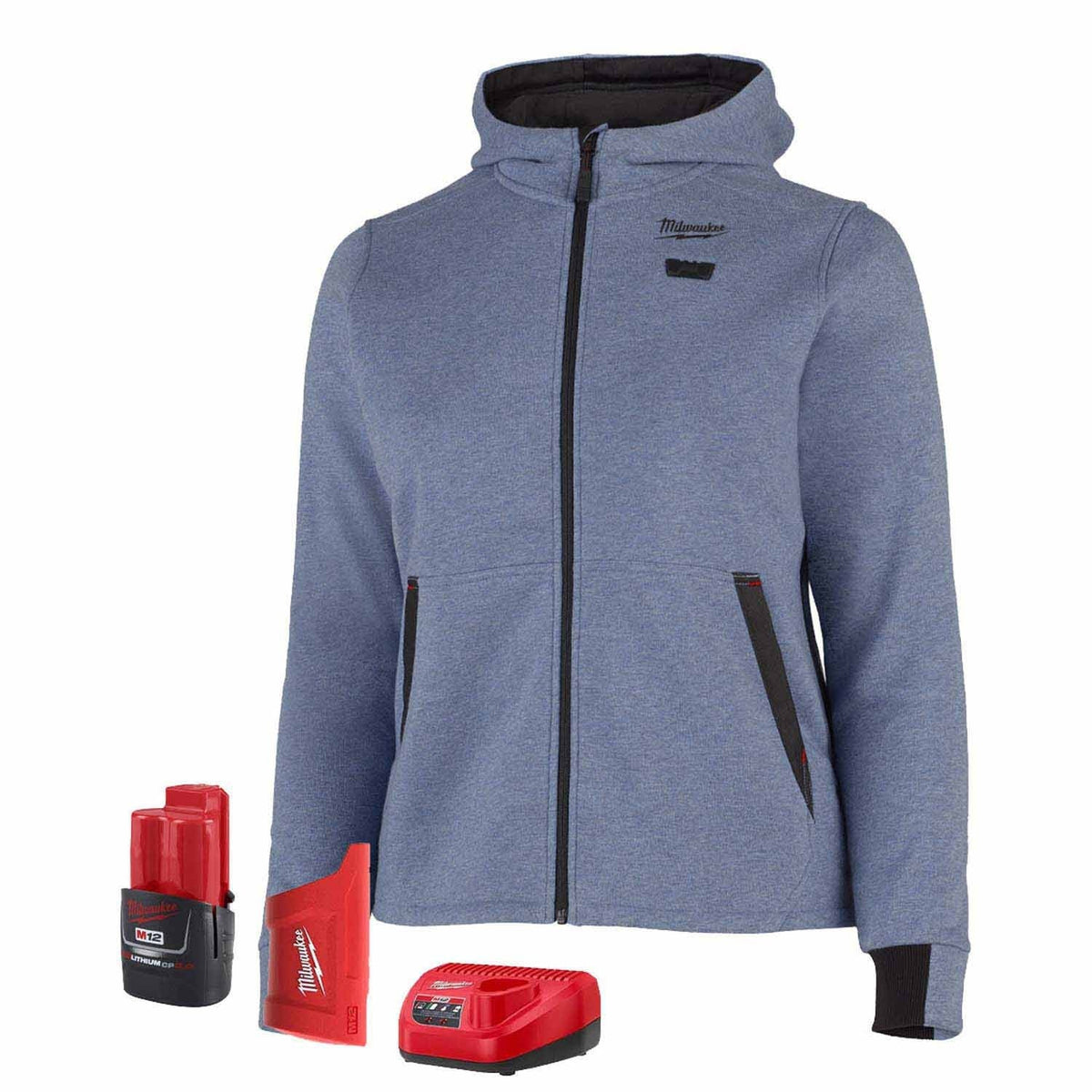 Milwaukee F200U-21 M12 Women's Heated Hoodie Kit - Blue