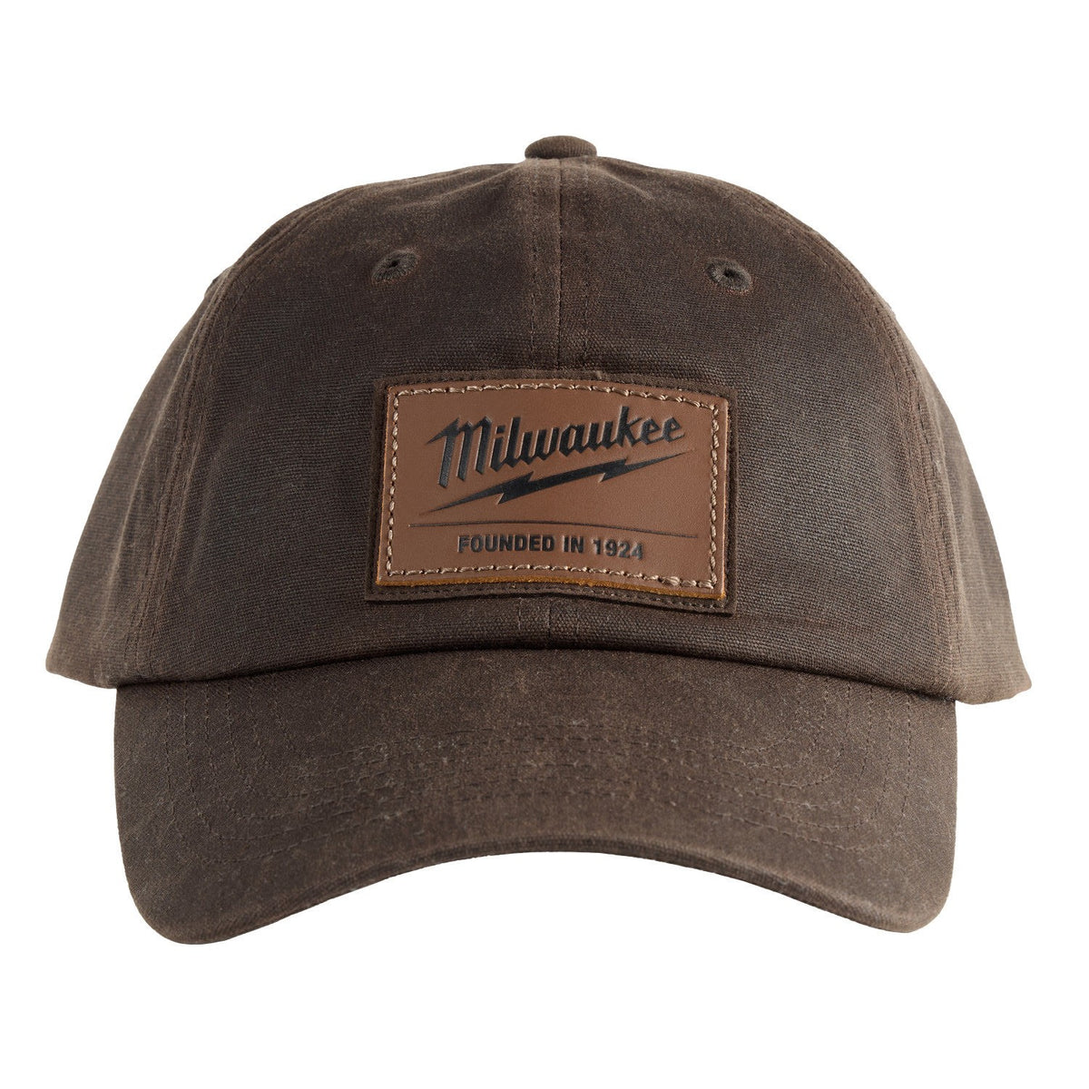 Milwaukee M772N Waxed Canvas Adjustable Hat Water Resistant Flannel Lined Brown - 7