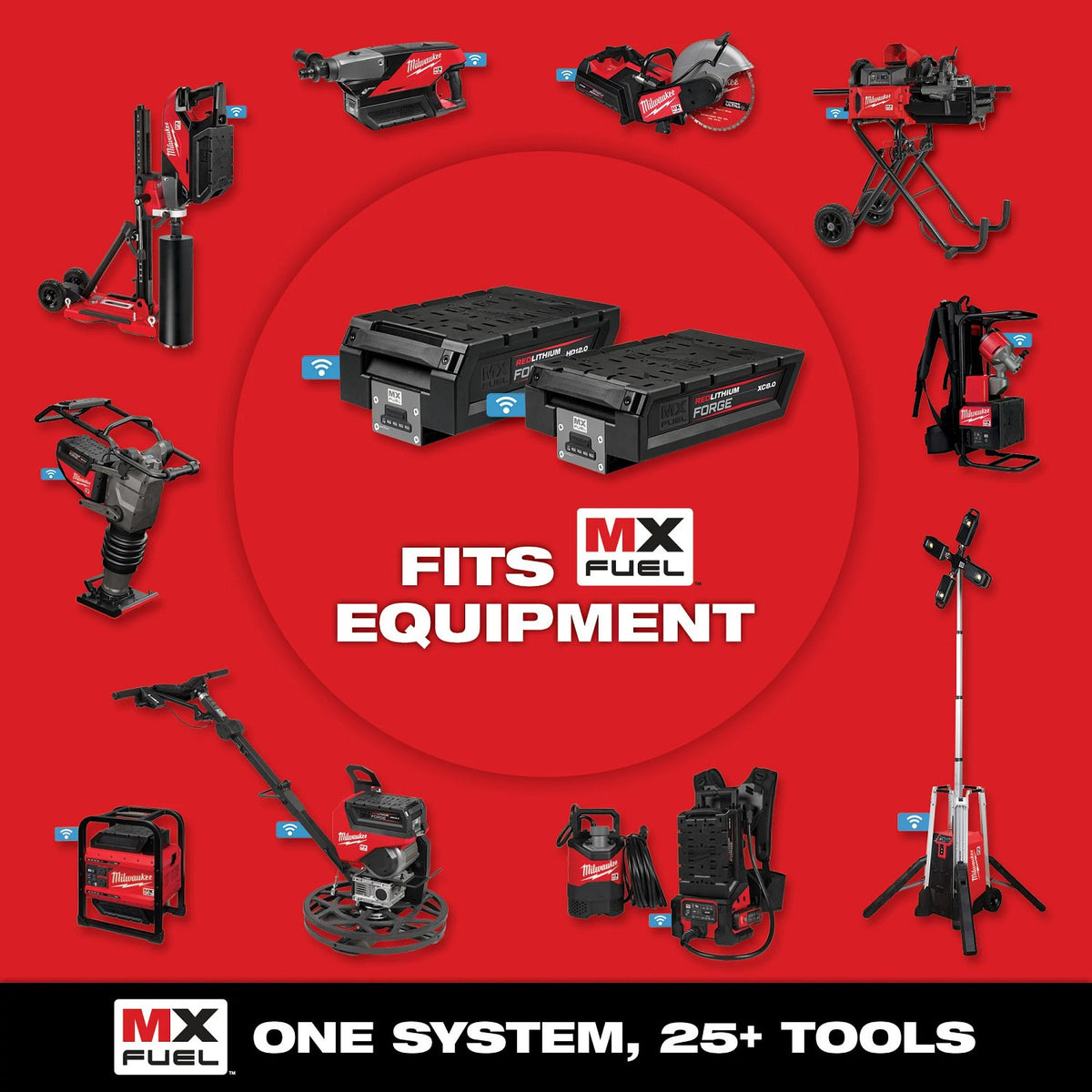 Milwaukee MXF545-XC MX FUEL Electrofusion Processor with 8.0Ah Battery Pack and Accessories - 13