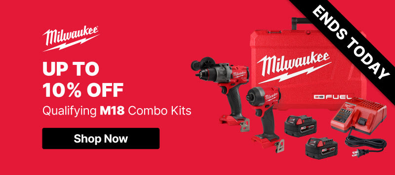 Up to 10% Off Milwaukee M18 Combo Kits