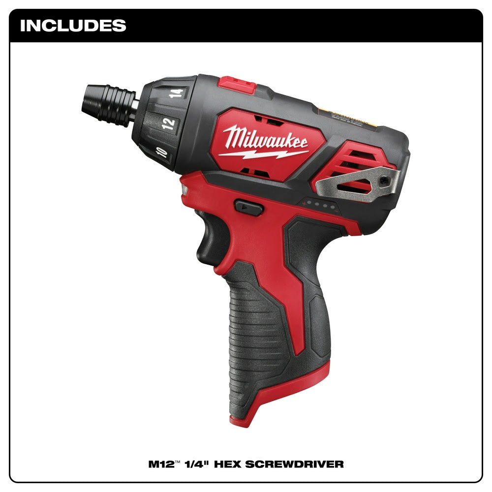 Milwaukee 2401-20 M12 Drill Compact Driver, Tool Only