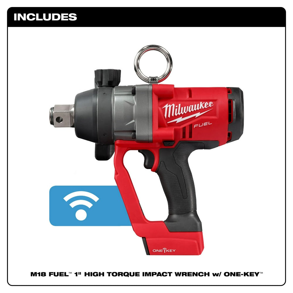 Milwaukee 2867-20 M18 FUEL 1" HTIW Impact Wrench w/ ONE-KEY, Bare Tool
