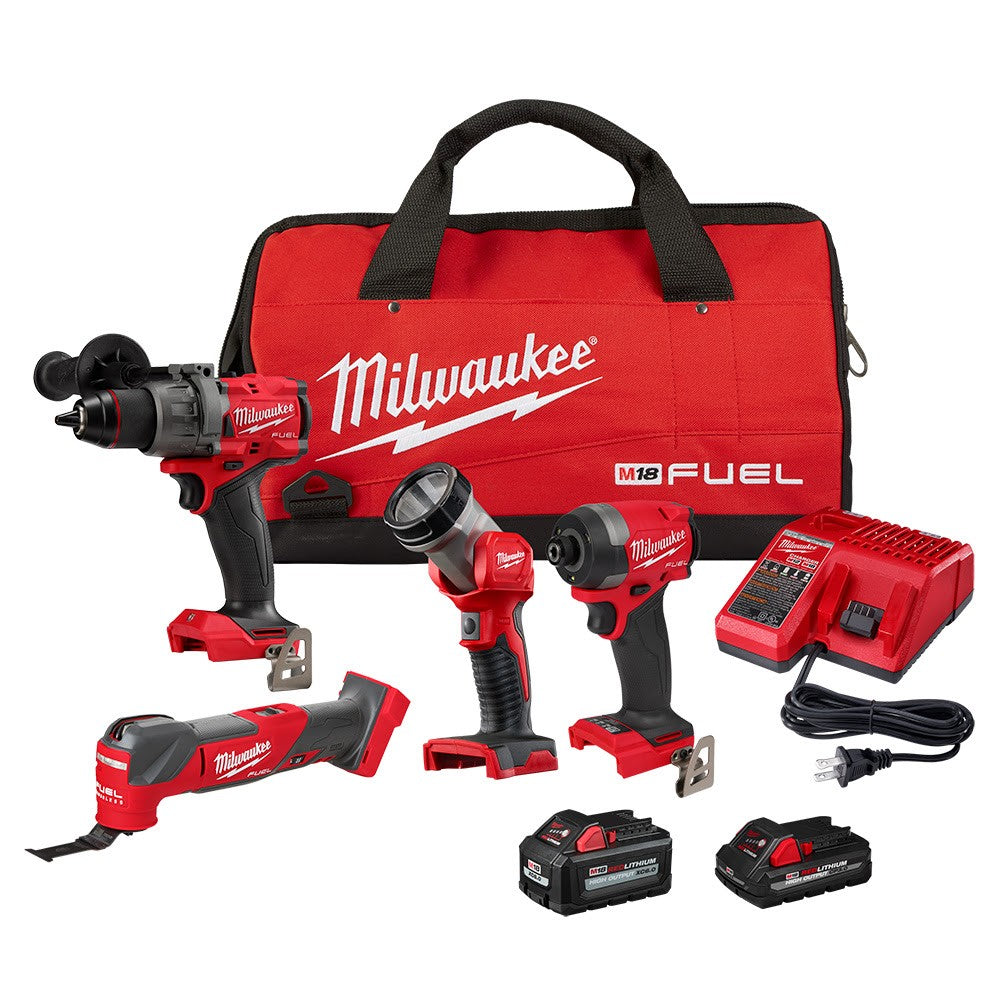 Milwaukee 3698-24MT M18 FUEL 18V 4-Tool Cordless Combo Kit