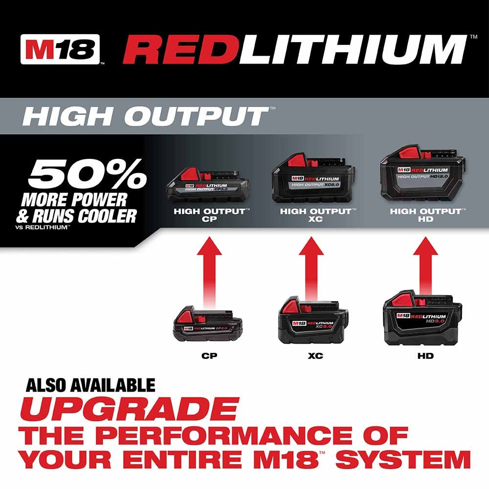 Milwaukee 48-11-1822 M18 XC High Capacity REDLITHIUM Battery Two Pack