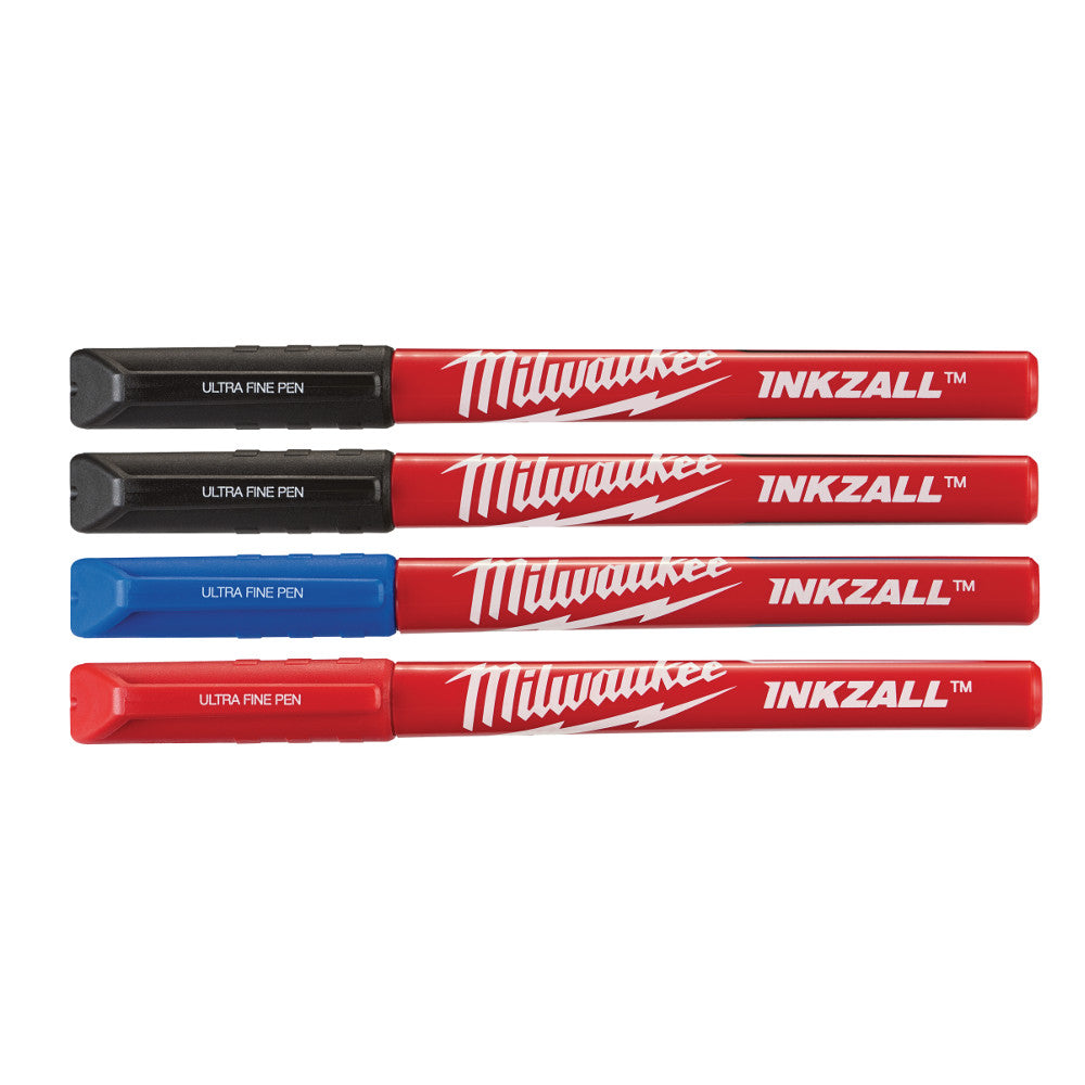 Milwaukee 48-22-3165 4 Pack INKZALL Color Ultra Fine Point Pens