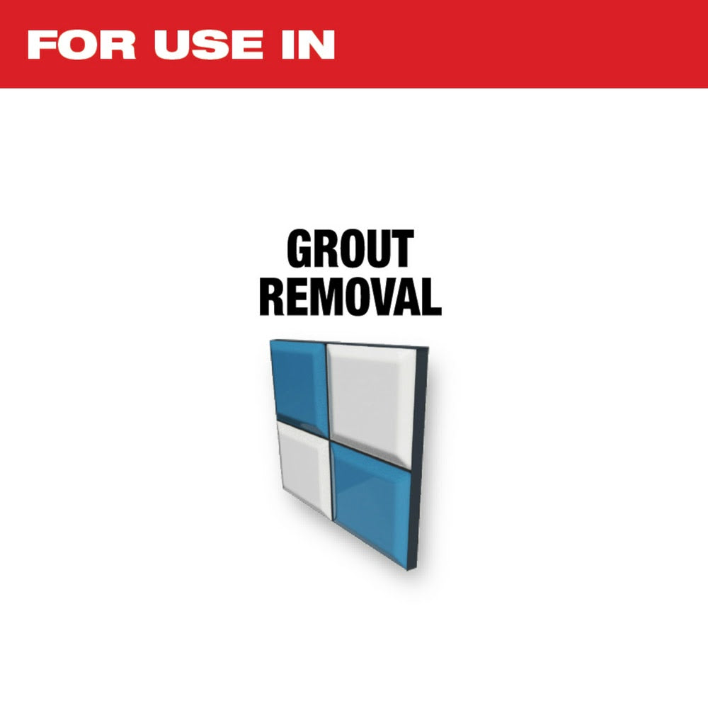 Milwaukee 49-25-2272 Universal Fit OPEN-LOK Diamond MAX Diamond Grit Grout Removal Multi-Tool Blade
