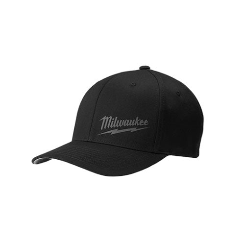 Milwaukee 504B-LXL FLEXFIT Fittted Hat - Black, L-XL | Flex Caps