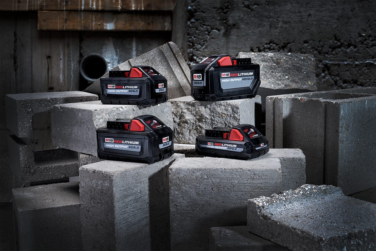 Family photograph of Milwaukee M18 Batteries