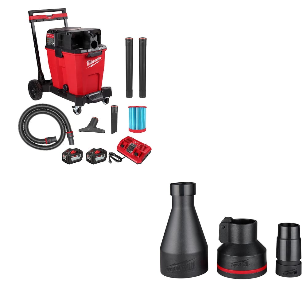 Milwaukee 0930-22HD M18 FUEL Wet/Dry Vacuum Kit W/ FREE 49-90-2000 Adaptor Kit